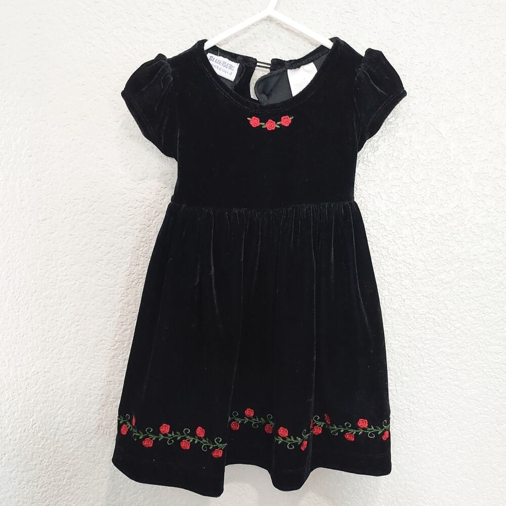 Blueberi Boulevard Black Holiday Dress Size 2T